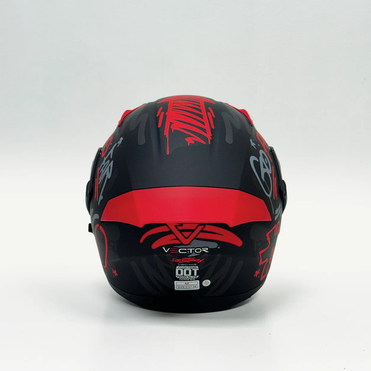 Vector Flip up Helmet VT-254 prime red razor