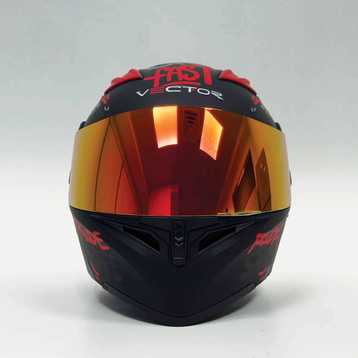 Vector Flip up Helmet VT-254 prime red razor