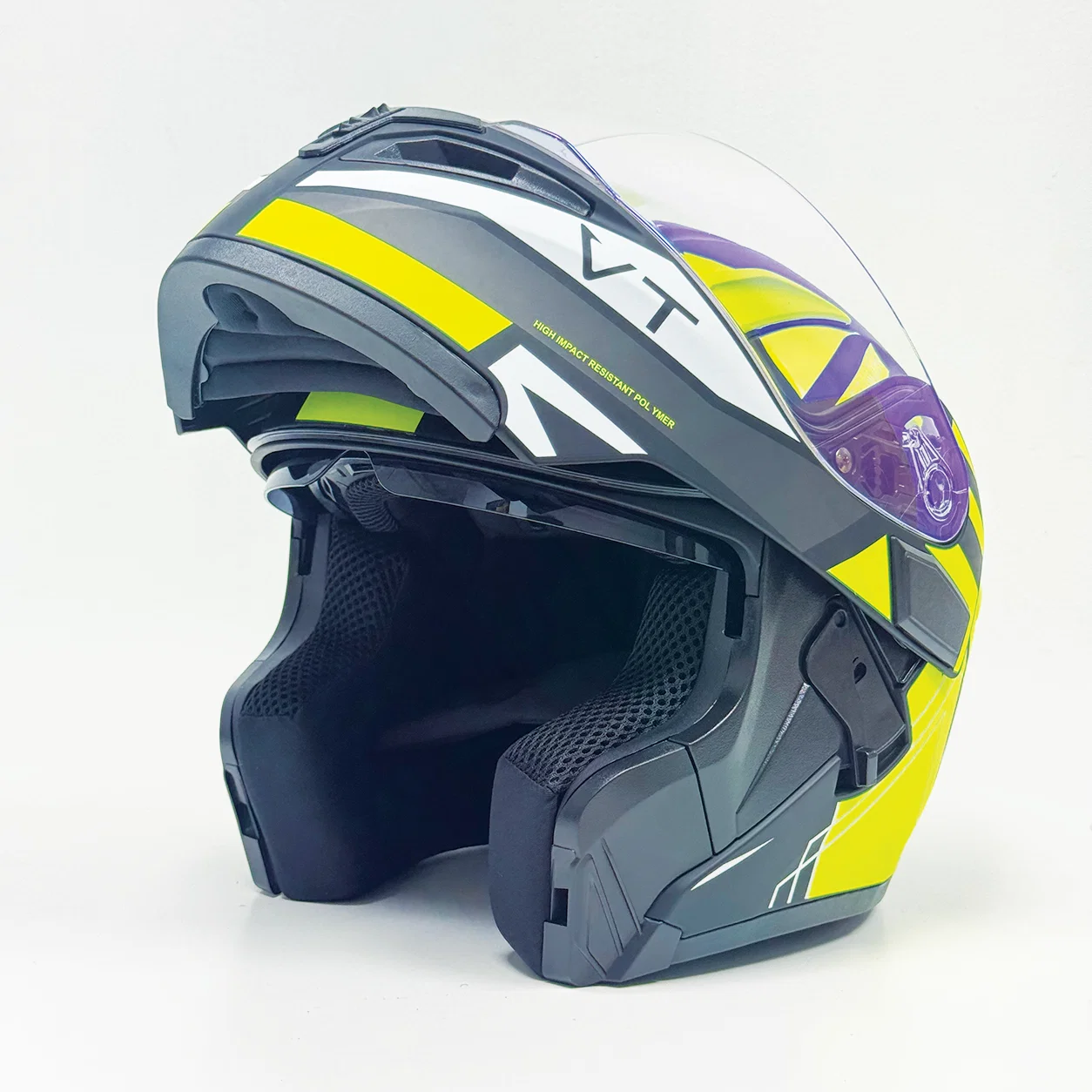 Vector Flip up VT-254 Prime Neon Helmet